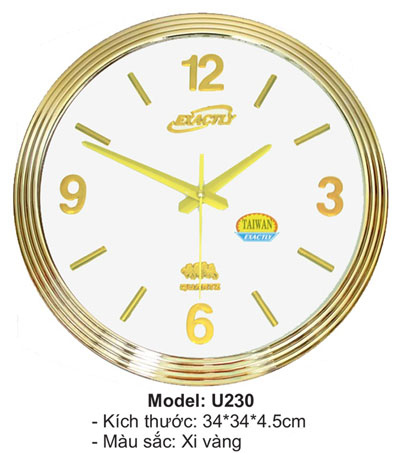 Đồng hồ treo tường  Model: U230